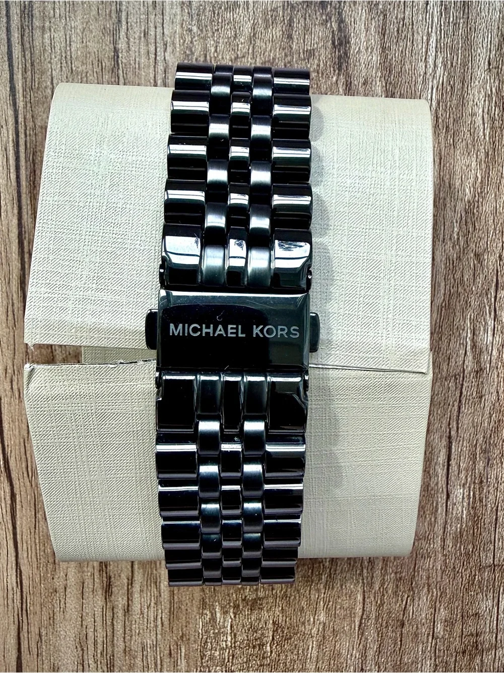 Michael Kors Lexington MK8320 Black Chronograph Watch New Battery